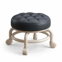 Padded Seat Sliding Wheel Stool Universal Wheel Small Stool Soft Support Low Stool  Bedroom juoda