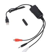 USB 2.0 Audio Capture Card 3.5mm Port Cassette Tape Converter  Audio Recording juoda