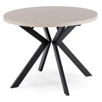 Apvalus ištraukiamas stalas MODERN kašmyro / juodas 100–250 cm