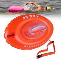 Swim Buoy Gear Training Aid Portable with Belt for Fitness Swimming Drifting 54cm red