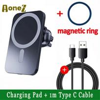 Wireless Car Charger 30W MagSafe Fast Charging For iPhone 17 16 15 14 13 Pro Max Samsung Xiaomi Magnetic Air Vent Phone Holder gray