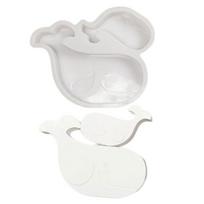 3D Whale Statue Silicone Candle Molds Epoxy Resin Molds for Candle Soap Making Fondant Chocolate Mould Baking Tool 1 white