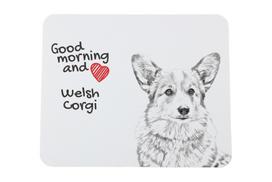 Pembroke Welsh Corgi - mouse pad with print, personalized dog-themed mouse pad, unique gadget for an office worker by Art-Dog brand balta