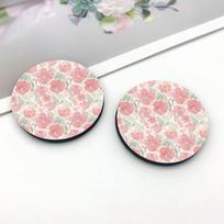 2pcs Car Cup Holder Coasters, Anti-Slip Shockproof Universal Fashion Car Coasters, Insert Interior Accessories, Party Gift One Size 2pcs rožinė