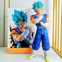 33cm Vegetto Dragon Ball Super Saiyan Super Blue King Fusion Warrior Anime Figure Model Ornaments Designed For Boys Birth Date As Gifts blue