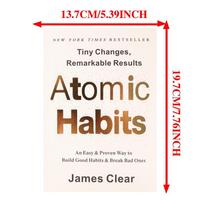 A Book Influences A Lifetime Atomic Habits in English Establishing Good Habits Breaking Habits Printing Clearly Quality Paper brown