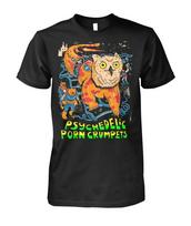 Psychedelic Porn Crumpets Tour Black Cotton T Shirt Size S-5XL BS1002 S black