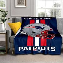 New England Patriots Gear Portable Blanket/Soft Blanket Bedding Blanket Suitable for Travel Camping Living Rooms Offices Sofas Fan Gifts 75x90cm