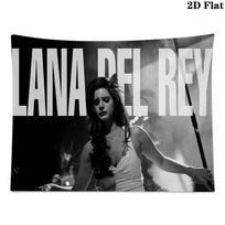 Lana Del Rey Wall Tapestry Aesthetic Wall Hanging Printed Fabric Blanket Decorative Tapestries for Bedroom Living Room Home Decor 100cm x 150cm gray