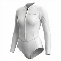 Womens 2mm Neoprene Full Body Wetsuit Scuba Diving Snorkeling Swimming Training Racing XL white