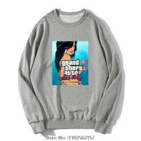 Grand Theft Auto Hoodie Gta Game Men Pullover Sweatshirt S gray