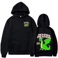 Imagine Dragons Loom World Tour  Hoodies Rock Band M juoda