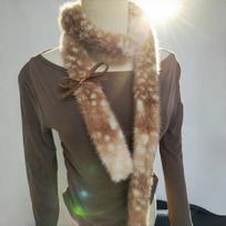 Atsparus šalčiui pliušinis šiltas šalikas Stori kojų šildytuvai Ilgos kojinės Madinga plaukų juosta Ruduo Žiema Scarf 2 gray