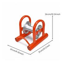 Pipe-Mouth Cable Guide Low-Friction Laying Pulley Compact for Electricians red