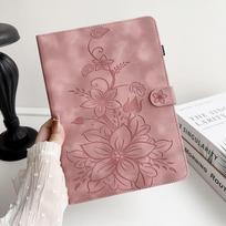 Galaxy A7 For Tab Samsung Lite Galaxy Tab A7 Lite Wifi Smt220tab A7 Lite Lte Smt225pu Leather Exquisite Floral Embossed Design Tablet Case Galaxy Tab A7 Lite rožinė