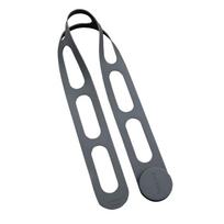 3/4pcs Silicone Slow Cooker Latch Strap Elastic Multi-Use Self-Lock Pot Lid Tie Secure Hold Adjustable Bundling Strap pilka