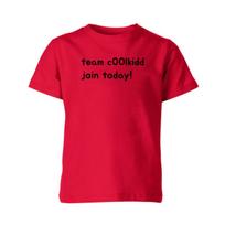 Children's T-Shirt Team C00lkidd Coolkid Roblox Coolkid rRoblox Color rRed Size 140 3XL red