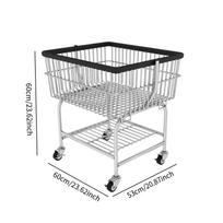 Blanch Laundering Trolley Storage Shelf juoda