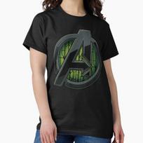 AVENGERUS DOOMSDAEY Logotipas Vektorius Komiksų Knyga Filmas A-Simbolis gerbėjų kūrinys Klasikinis T-shirt 2XL gray