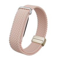 Stretch Woven Wristband for Google Fitbit Air , Soft and Breathable rožinė