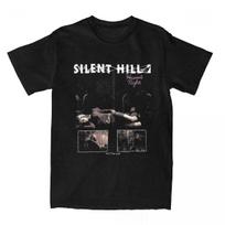 Silent Hill 2 SH2 Marškinėliai Heavens Night Populiarūs Marškinėliai Trumpomis Rankovėmis Y2K Pagrindiniai Viršutiniai Drabužiai Paplūdimio Medvilniniai Su Apvalia Kaklo Iškirpte Oversize Viršutiniai Marškinėliai S gray