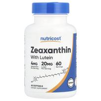 Nutricost, containing zeaxanthin and lutein, 60 softgels