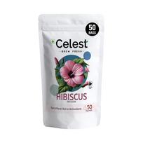 Celest Hibiscus Tea Bag | Hibiscus Tea Leaves - 50 Teabags white