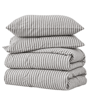 Lininė patalynė „Linen Grey Stripes“ (200x220 cm)