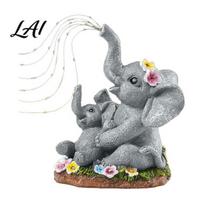 Solar Resin Statue Lamp Cat Garden Statue Outdoor Tabby Decor with Auto LED Wedding Decoration Light IP65 Waterproof Lawn Ornament for Patio, B gray