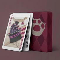 Game Genshin Impact Lyney/Lynette Magic Poker Playing Cards Best Collection Cosplay Props Accessories One Size black