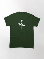 Depeche Mode DM Enjoy The Silence Rose Classic T-Shirt L miško žalia spalva