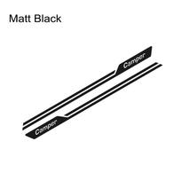 For Volkswagen VW Transporter T3 T4 T5 T6 Car Stickers Camper Van Double Side Stripes Graphics Vinyl Film Decals Accessories 210CM gray