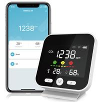 Multifunctional 3 IN 1 Wifi Air Quality Monitor CO2 Carbon Dioxide Meter Temperature Humidity Measuring Detector NDIR Infrared Tester Digital Display balta