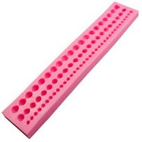 Durable Food Grade Fondant Mold Heat Resistant Easy Release Chocolate Mold Silicone Pearl Chain Mold Wedding Cakes pink