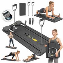 Pilates Exercise Board Reformer Pilates Mat Resistance Bands Timer [Reformer1]