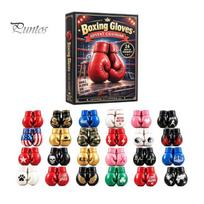 Christmas Countdown Gift Boxing Gloves Advent Calendar 2026, 24 Days with 2D Inspirational Slogan Pendants Acrylic Glove Ornaments, Boxing-Themed A black