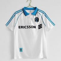 Marseille Retro Football Jersey 1998-99 Away 7 Pires Vintage Soccer Shirt Unisex Adult Sportswear XL