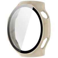 Case + Glass for Huawei Watch GT 7 Pro 46mm PC All-around Bumper Anti-scratch Protective Cover + Screen Protector Accessories 7 Lvory Huawei GT7 Pro 46mm beige