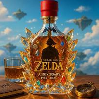 3D Zelda Whiskey Decanter Glass Wine Bottle Set Art Craft Barware Red cover