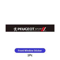 Peugeot Sport priekinio stiklo lipdukas Peugeot 206 207 208 307 308 408 508 2008 3008 5008 Rifter Expert automobilių stiliaus dekoras gray