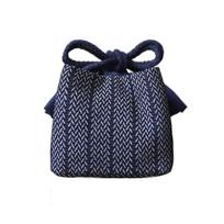 Dustproof Teapot Cup Cotton Protect Cloth Bags Travel Teaware Storage Bag  Tea Ceremony Accessories 12*12*14cm-Style A gray