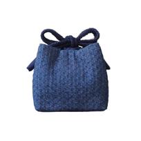 Dustproof Teapot Cup Cotton Protect Cloth Bags Travel Teaware Storage Bag  Tea Ceremony Accessories 7.5*7.5*7.5cm-Style D blue