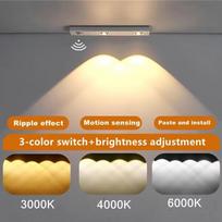 LED naktinis apšvietimas virtuvė po spintele 20/30/40/50 cm įkraunamas PIR judesio jutiklis, spinta, spintos lempa, aliuminio naktinis šviesa 30cm 2Leds balta