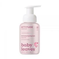 ATTITUDE plaukų ir kūno prausimosi putos kūdikiams BABY LEAVES, bekvapės, 295 ml
