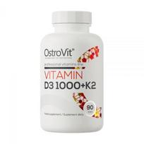 OSTROVIT maisto papildas VITAMIN D3 1000 TV + K2, 90 tab.