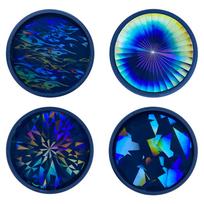 Holographic Coaster Molds for Epoxy Resin DIY Light and Shadow Christmas Snowflake Cup Mat Silicone Mold Storage Tray 5