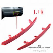 For Volkswagen Jetta 2011-2014 2Pcs Rear Left Right Rear Bumper Reflector US black