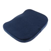 Coccyx Tailbone Seat Cushion - Memory Foam for Sciatic Nerve Pain Non-Slip Bottom Navy Blue blue