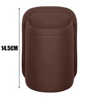 Car Door Cup Holder Leather Automotive Drink Rack Storage Bin Auto Back Seat Cup Holder Organizer For Car Interior Accessories black