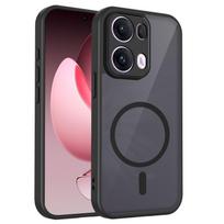 Case for OPPO Reno 14 13 12 Pro 5G Armor Matte Frosted Clear Magnetic Wireless Charge Cover for OPPO Reno 14F 13F 12F 5G Coque OPPO Reno12 Pro gray